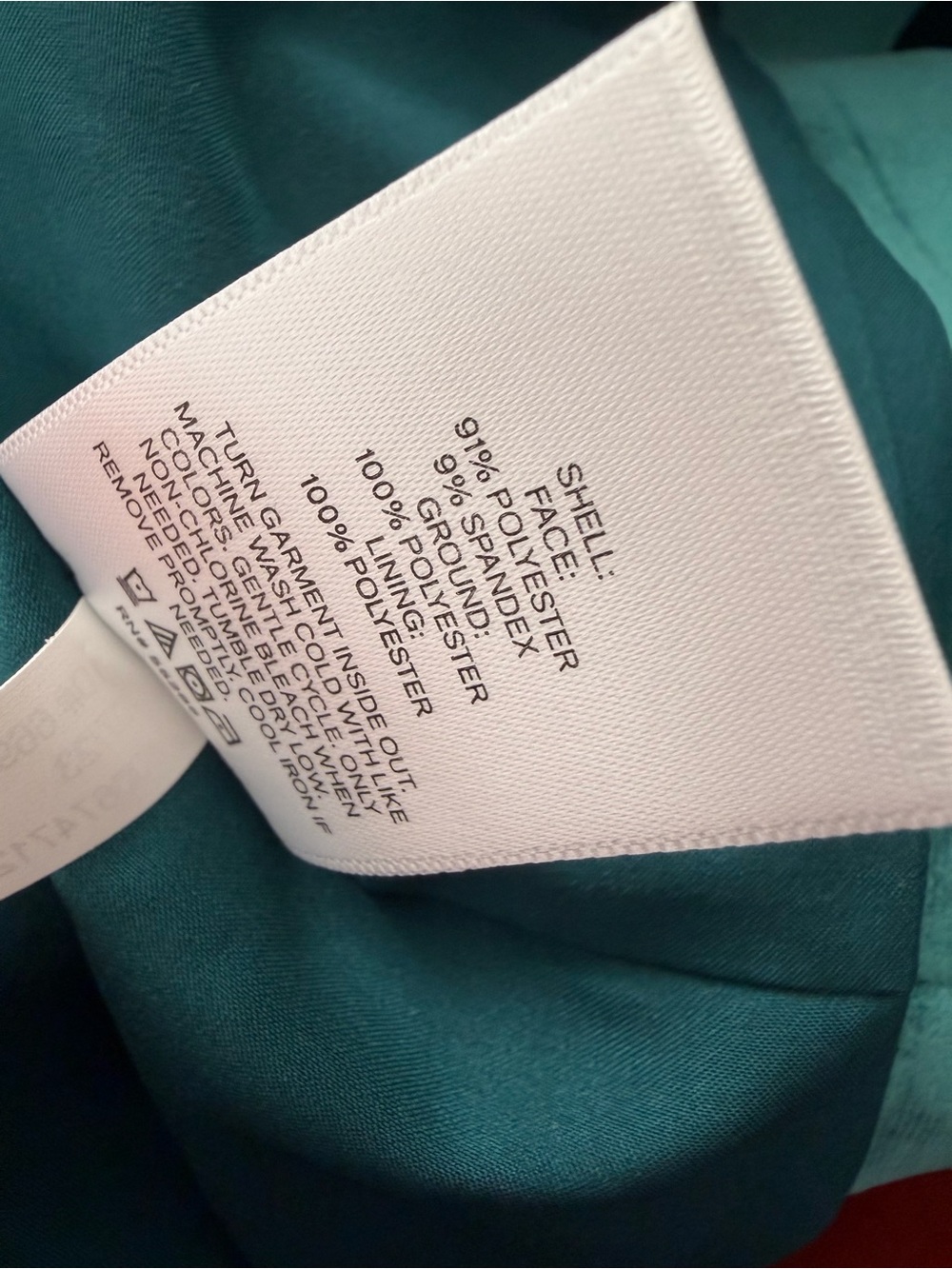 Express NWT Emerald Green/Teal Velvet Blazer XL - Picture 9 of 10